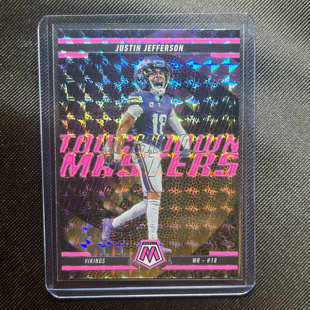 Minnesota Vikings WR Justin Jefferson RARE Pink Touchdown Masters refractor